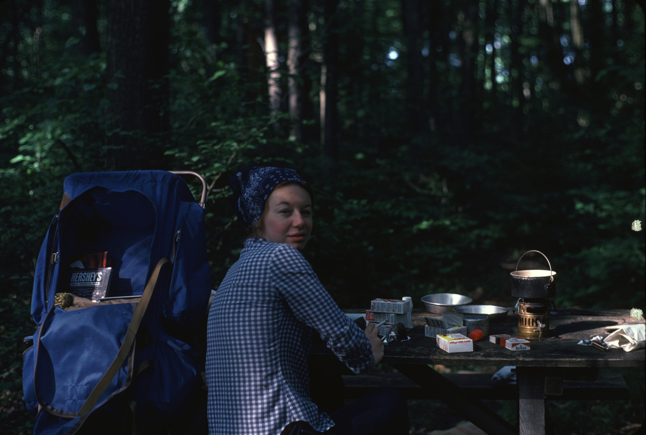 1975-07-15, 001, Barbra Hankel, Camping Trip in Pennsylvania, PA