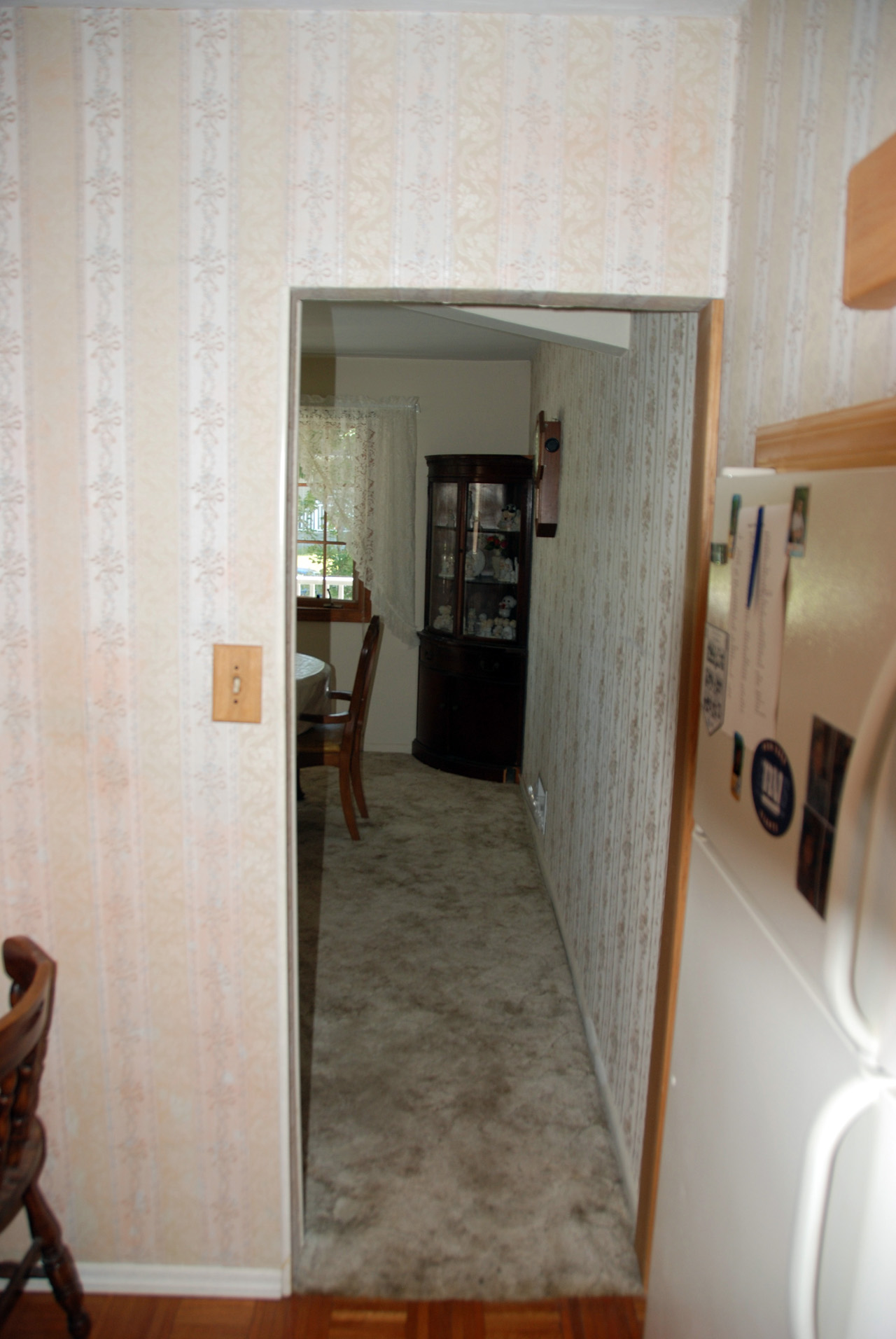 Kitchen to dining room