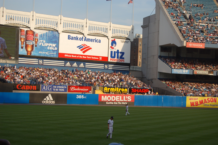 07-07-03, 023,  The Game Starts, Yankee Ball Game